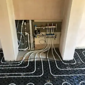 Underfloor heating manifold: Click Here To View Larger Image